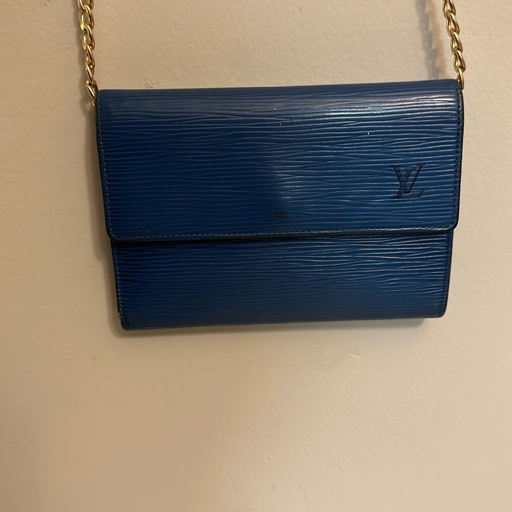 Louis Vuitton Epi Cobalt Blue Wallet!